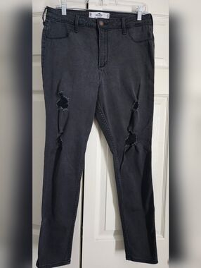 Hollister Black Ripped Skinny Jeans